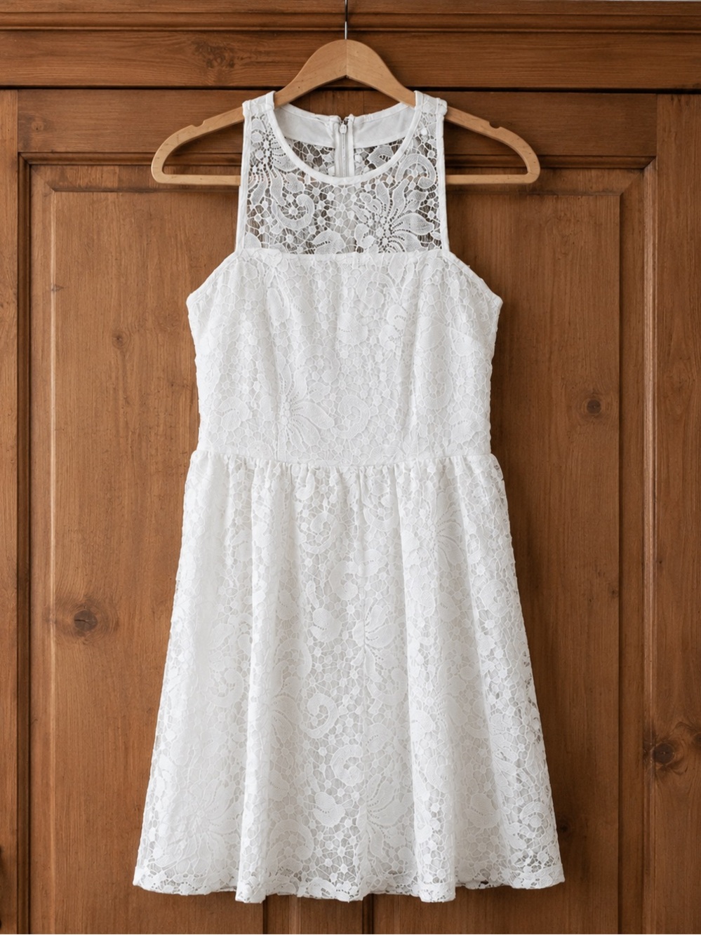 Speechless White Lace Formal Kids Dress